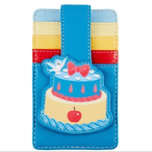 Snow White Cake Bundle!! Crossbody Bag, Card Wallet & Key Chain NEW Loungefly - Picture 7 of 11